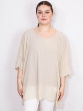 Oversize chiffon bluse - Brystmål 140cm